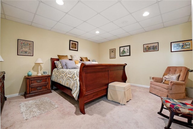 105 Hillcrest Rd, Penn Twp But, PA 16053 - bedroom with carpet flooring, a drop ceiling, baseboards, and recessed lighting