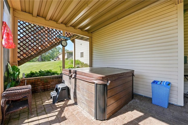 105 Hillcrest Rd, Penn Twp But, PA 16053 - view of patio featuring a hot tub