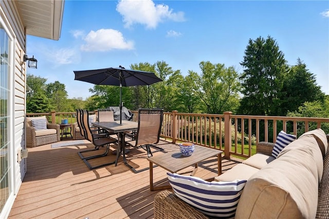 105 Hillcrest Rd, Penn Twp But, PA 16053 - deck with outdoor dining space and an outdoor living space