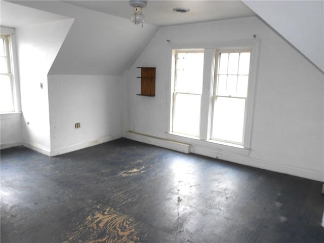 198 W Pearl St, City Of But Nw, PA 16001 - bonus room with ceiling fan, baseboards, lofted ceiling, and plenty of natural light