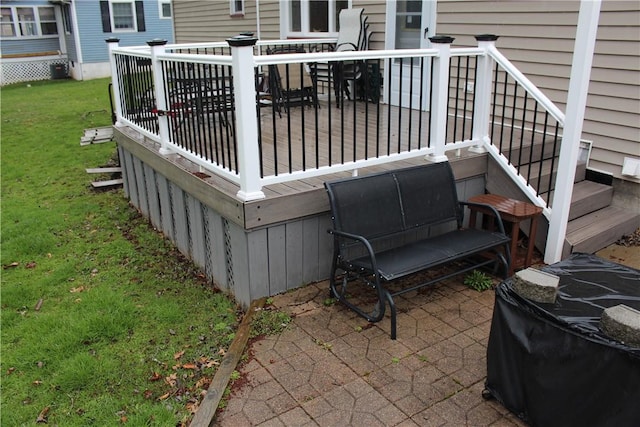 192 S Franklin, St, PA 16314 - wooden deck with a yard