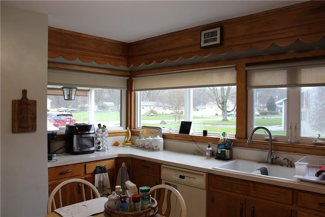 192 S Franklin, St, PA 16314 - kitchen with a sink, dishwasher, and a healthy amount of sunlight