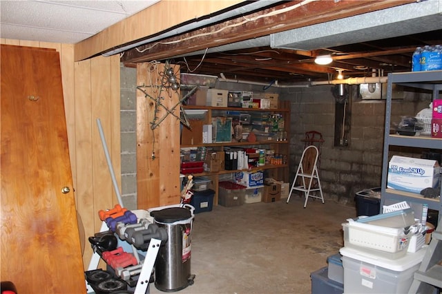 192 S Franklin, St, PA 16314 - unfinished below grade area featuring concrete block wall