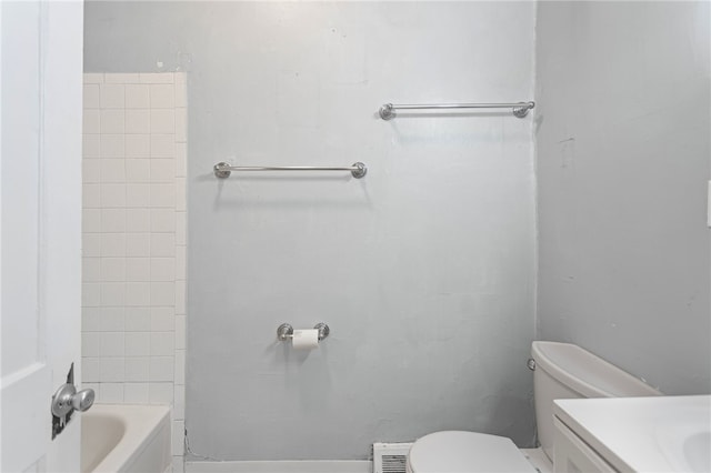 1968 Straubs Ln, Troy Hill, PA 15212 - full bath with vanity, visible vents, and toilet