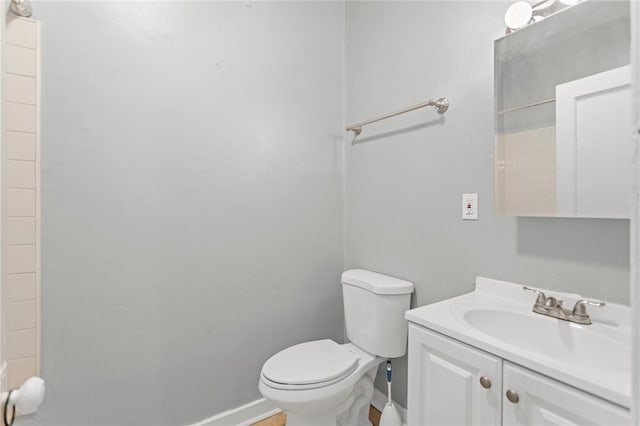1968 Straubs Ln, Troy Hill, PA 15212 - bathroom with vanity, baseboards, and toilet