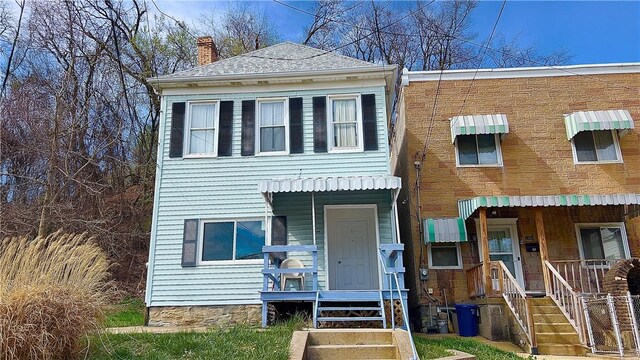1406 Superior Ave, Brighton Heights, PA 15212 - view of front of home with a chimney