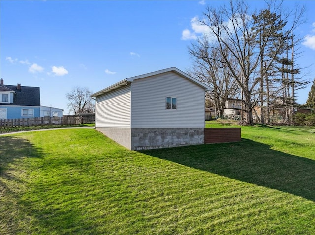 exterior space with fence
