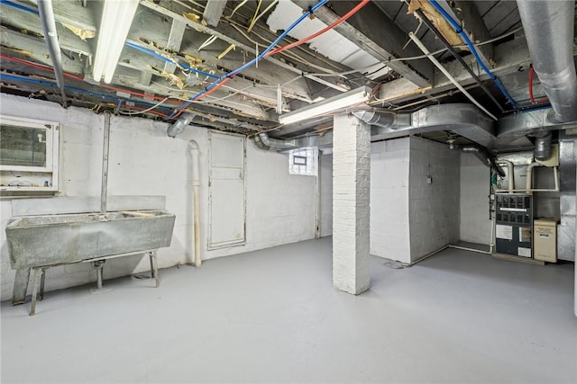 1634 Mcminn, Aliquippa, PA 15001 - basement featuring heating unit