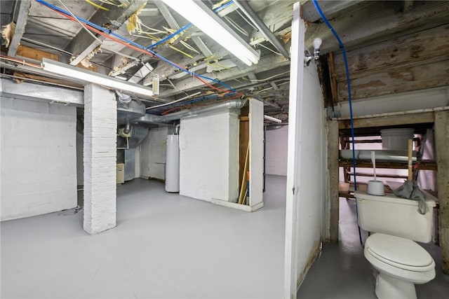 1634 Mcminn, Aliquippa, PA 15001 - unfinished below grade area with gas water heater