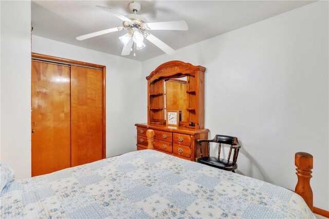 10110 Rinaman Rd, Mccandless, PA 15090 - bedroom featuring a ceiling fan and a closet