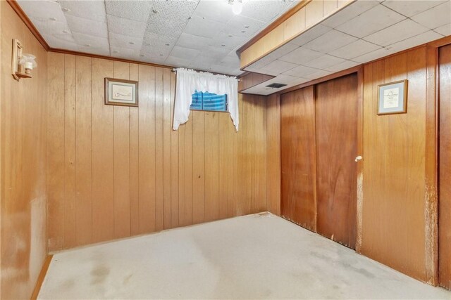 10110 Rinaman Rd, Mccandless, PA 15090 - finished basement featuring wooden walls