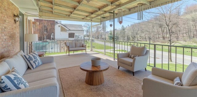 10110 Rinaman Rd, Mccandless, PA 15090 - patio / terrace with an outdoor hangout area