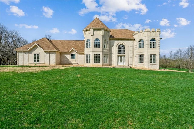 221 Pitgas Rd, Clarksville, PA 15322 - rear view of property with a lawn
