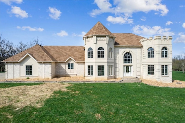221 Pitgas Rd, Clarksville, PA 15322 - view of front facade featuring a shingled roof and a front lawn