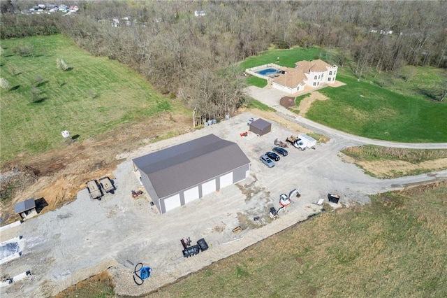 221 Pitgas Rd, Clarksville, PA 15322 - drone / aerial view with a forest view