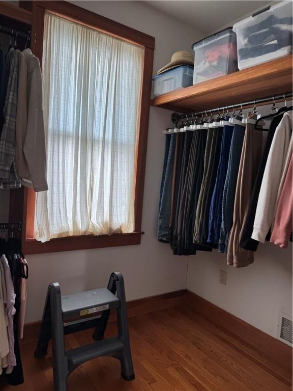 1419 Alverado Ave, Beechview, PA 15216 - walk in closet with visible vents and wood finished floors