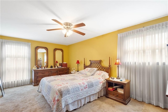 1805 Educational Dr, White Oak, PA 15131 - bedroom featuring light colored carpet and a ceiling fan