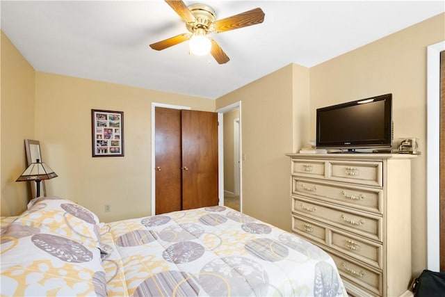 1805 Educational Dr, White Oak, PA 15131 - bedroom with a closet and a ceiling fan