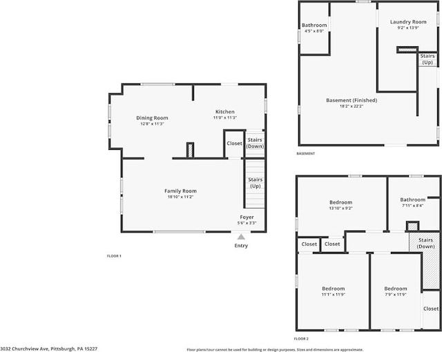 3032 Churchview Ave, Brentwood, PA 15227 - view of layout