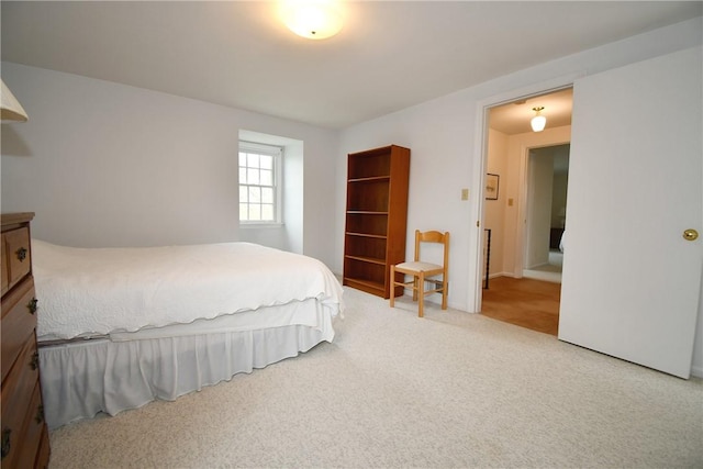 bedroom with carpet