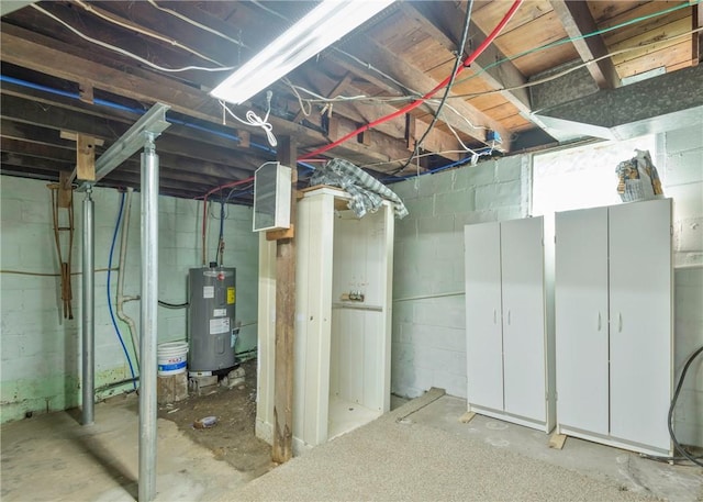 103 Timblin, Clay Twp, PA 16001 - unfinished basement featuring electric water heater