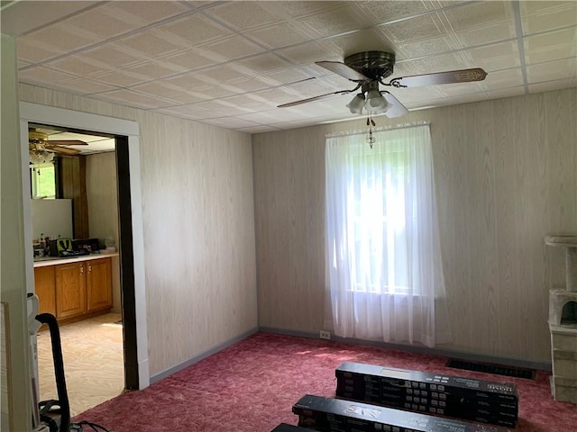 103 Timblin, Clay Twp, PA 16001 - spare room with a ceiling fan, plenty of natural light, and light colored carpet