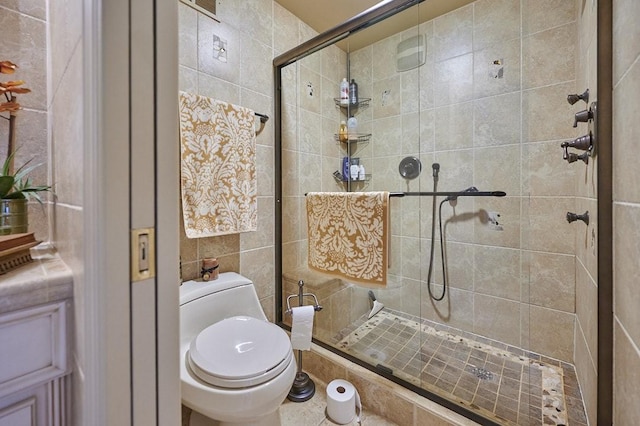 107 Spring Ln, South Union Twp, PA 15401 - full bath featuring a stall shower and toilet