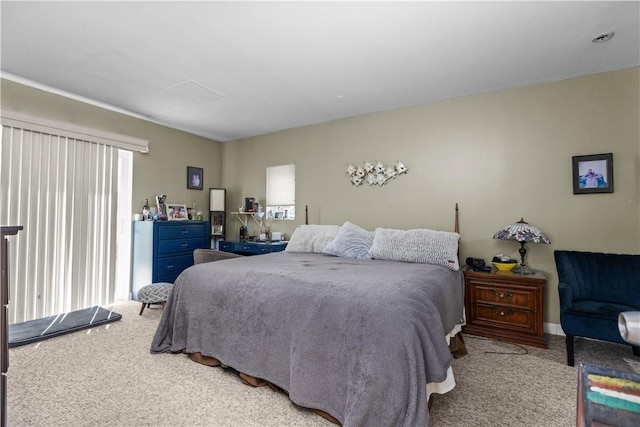 bedroom featuring carpet floors