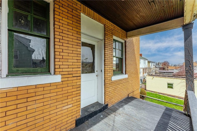 43-45 Union St, Uniontown, PA 15401 - property entrance with brick siding