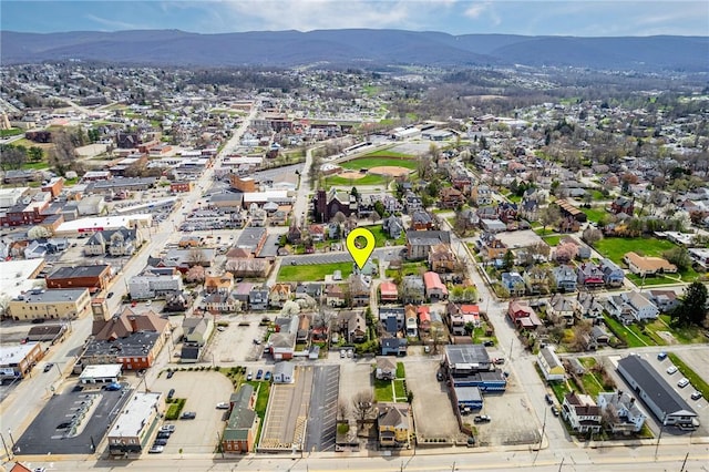 43-45 Union St, Uniontown, PA 15401 - drone / aerial view featuring a mountain view