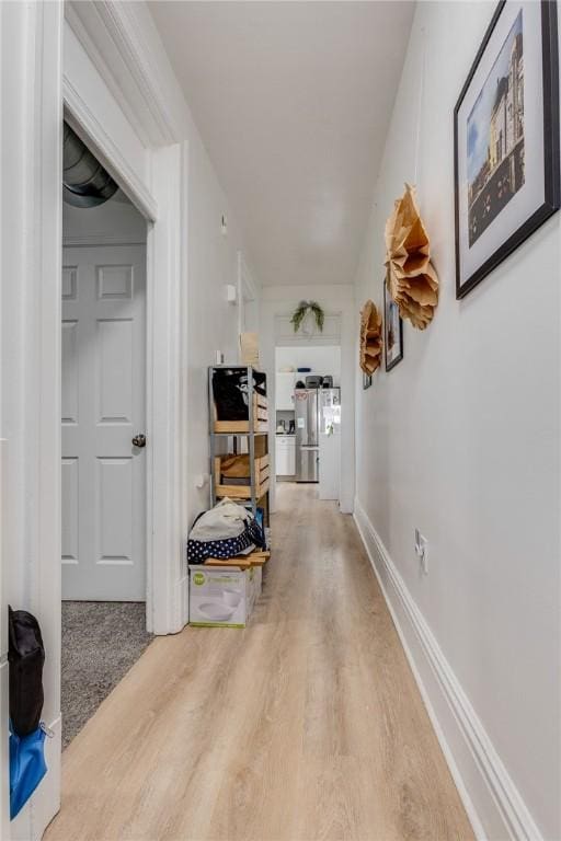1415 Lager St, Troy Hill, PA 15212 - hall featuring baseboards and wood finished floors