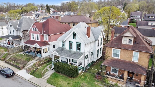 bird's eye view featuring a residential view