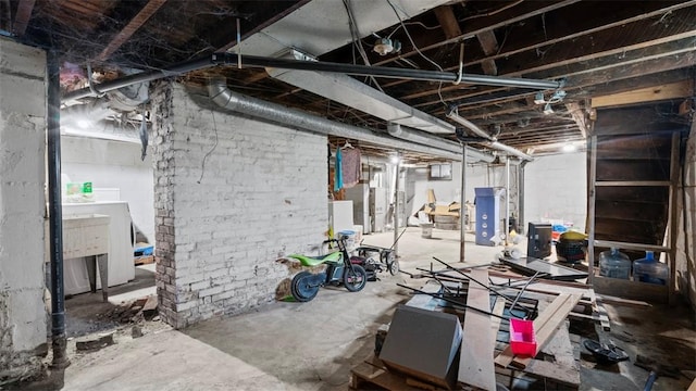 view of basement