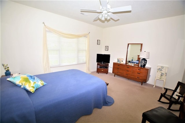 513 Madison Blvd, New Sewickley Twp, PA 15042 - bedroom featuring carpet, visible vents, and ceiling fan