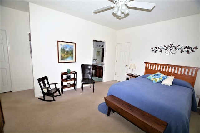 513 Madison Blvd, New Sewickley Twp, PA 15042 - bedroom with baseboards, a ceiling fan, and light colored carpet