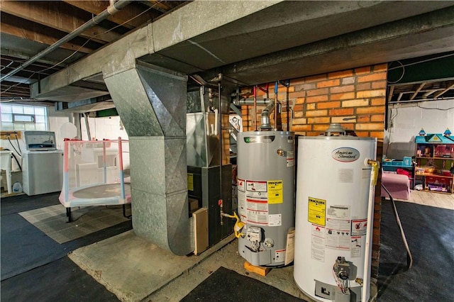 429 Big Knob Rd, New Sewickley Twp, PA 15074 - utilities with washer / clothes dryer and water heater