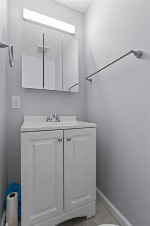 1226 Lamson Cir, Upper St Clair, PA 15241 - bathroom featuring vanity, baseboards, and visible vents