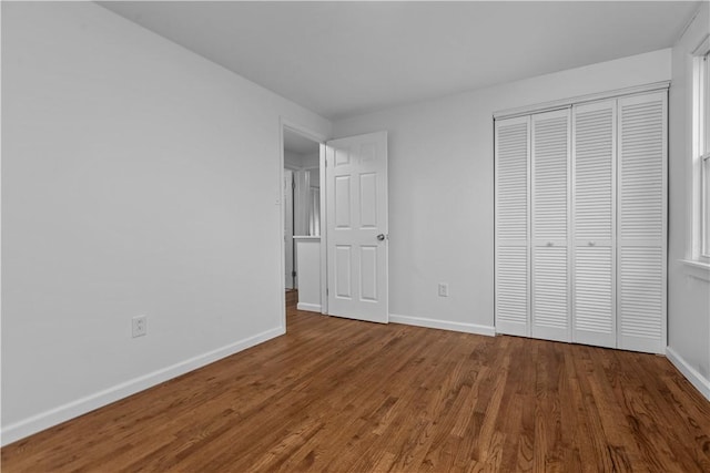 1226 Lamson Cir, Upper St Clair, PA 15241 - unfurnished bedroom with wood finished floors, baseboards, and a closet