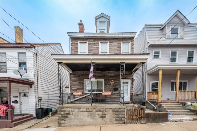 203 57th St, Lawrenceville, PA 15201 - view of front of property with a porch
