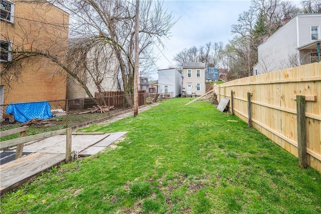203 57th St, Lawrenceville, PA 15201 - view of yard with a residential view and a fenced backyard