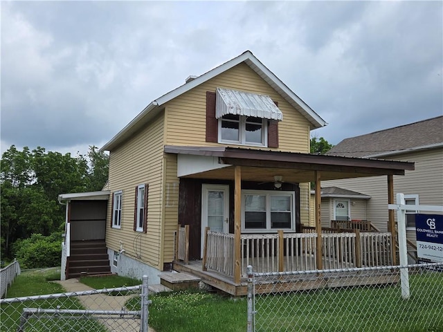 335 Main St, Centerville, PA 15358 - view of front of property featuring a porch