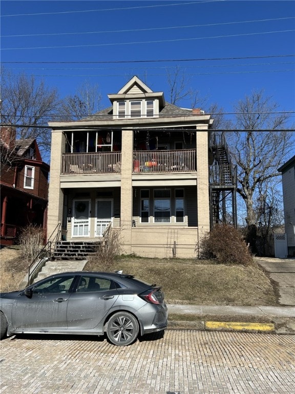 140 Washington Ave, Bellevue, PA 15202 - view of front facade with stairs