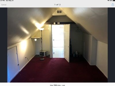 140 Washington Ave, Bellevue, PA 15202 - additional living space with visible vents, carpet floors, and lofted ceiling