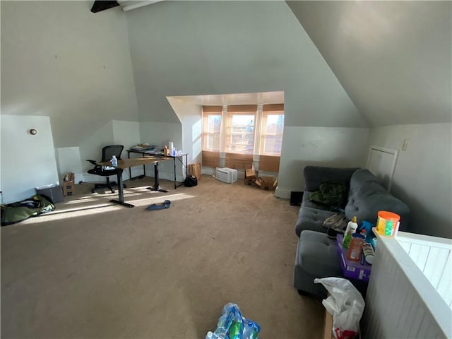140 Washington Ave, Bellevue, PA 15202 - additional living space with lofted ceiling and carpet