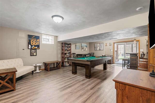 172 Valley Flds, Plum Boro, PA 15239 - playroom with baseboards, light wood-type flooring, and billiards