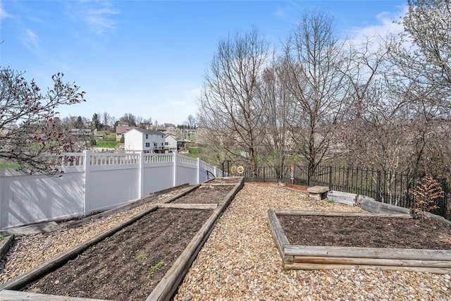 172 Valley Flds, Plum Boro, PA 15239 - view of yard featuring a fenced backyard and a vegetable garden
