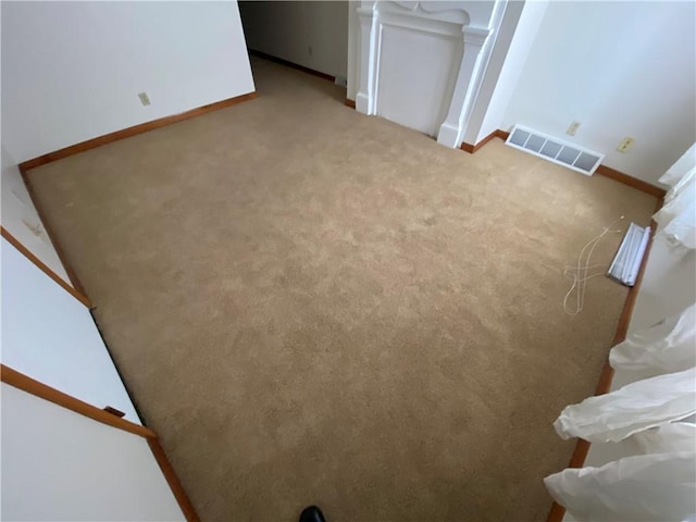 2410 Jane St, South Side, PA 15203 - room details featuring carpet flooring, visible vents, and baseboards