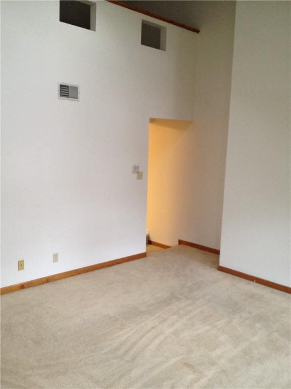 2410 Jane St, South Side, PA 15203 - unfurnished room with light carpet, visible vents, and baseboards