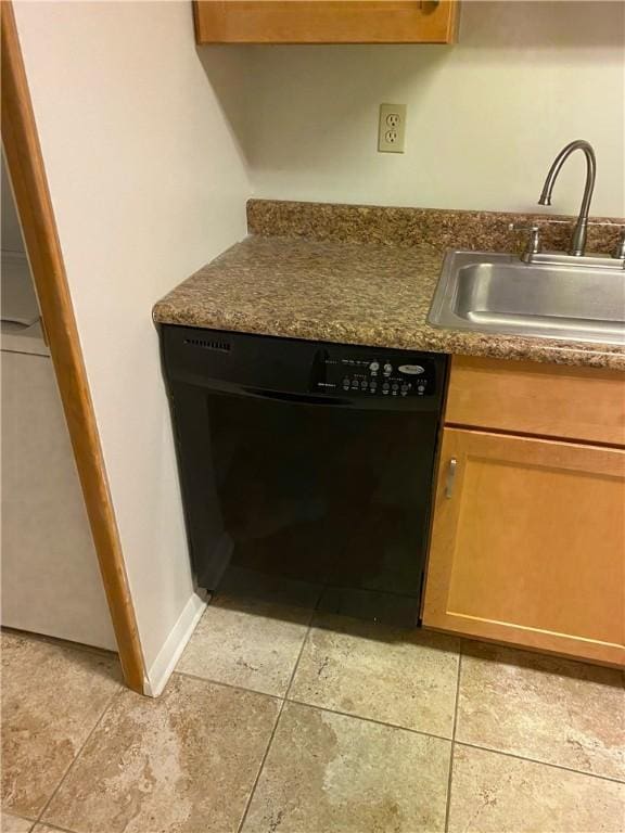 2410 Jane St, South Side, PA 15203 - interior details with dishwasher, a sink, and dark countertops