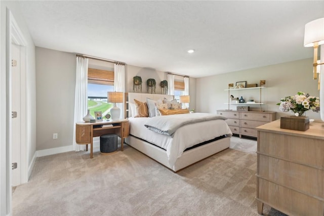 406 Barons Ct, Peters Twp, PA 15367 - bedroom with light colored carpet, multiple windows, and baseboards
